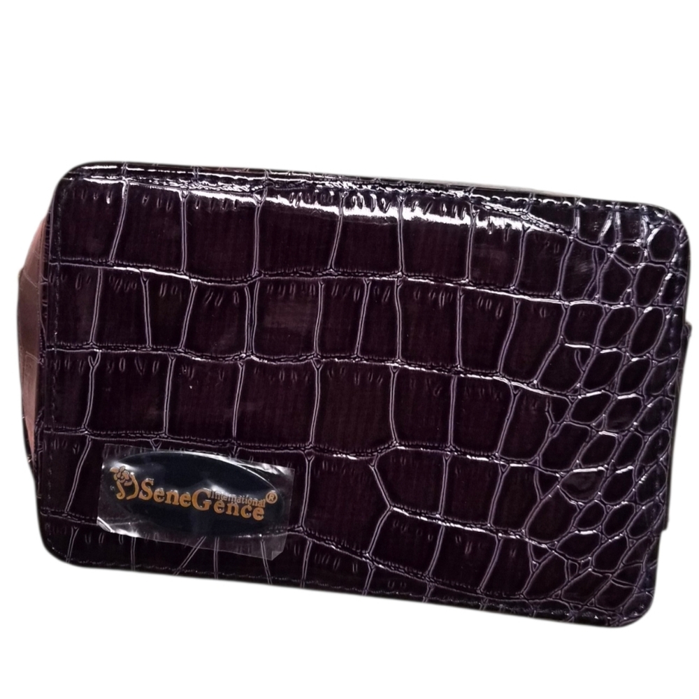 SeneGence Croc Embossed Travel Cosmetic Case